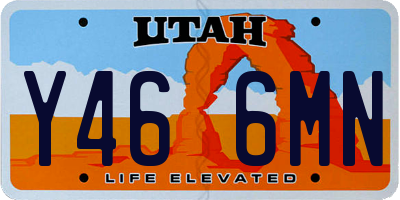 UT license plate Y466MN