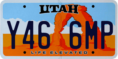 UT license plate Y466MP