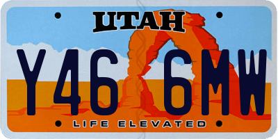 UT license plate Y466MW