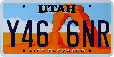 UT license plate Y466NR