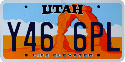 UT license plate Y466PL