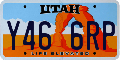 UT license plate Y466RP