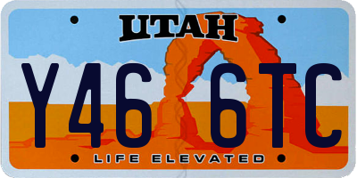UT license plate Y466TC