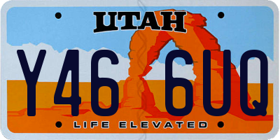 UT license plate Y466UQ