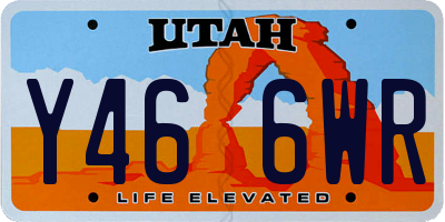 UT license plate Y466WR
