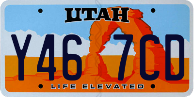 UT license plate Y467CD