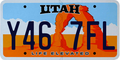 UT license plate Y467FL