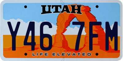 UT license plate Y467FM