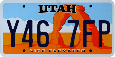 UT license plate Y467FP
