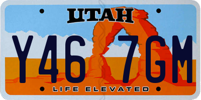 UT license plate Y467GM
