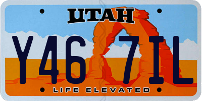 UT license plate Y467IL