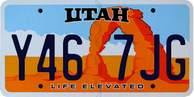 UT license plate Y467JG