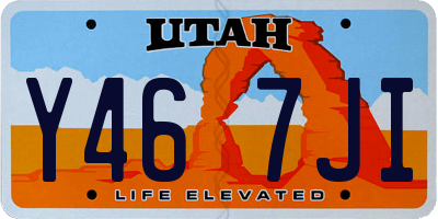 UT license plate Y467JI