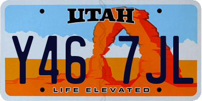 UT license plate Y467JL