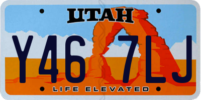 UT license plate Y467LJ
