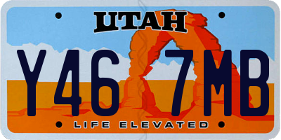UT license plate Y467MB