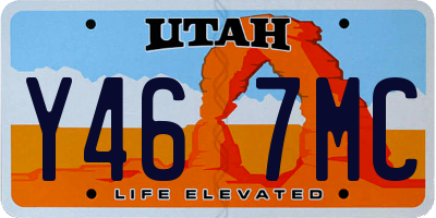 UT license plate Y467MC
