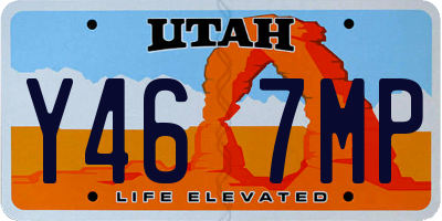 UT license plate Y467MP