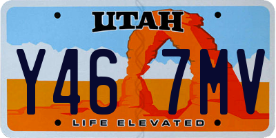 UT license plate Y467MV