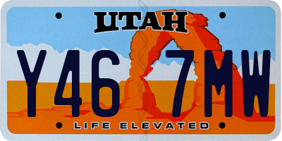 UT license plate Y467MW
