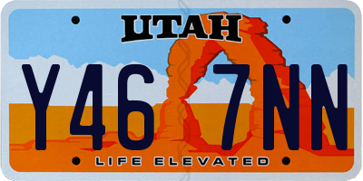 UT license plate Y467NN
