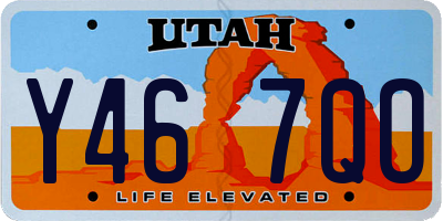 UT license plate Y467QO