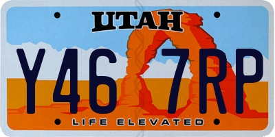 UT license plate Y467RP