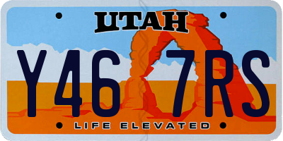 UT license plate Y467RS