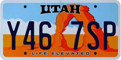 UT license plate Y467SP
