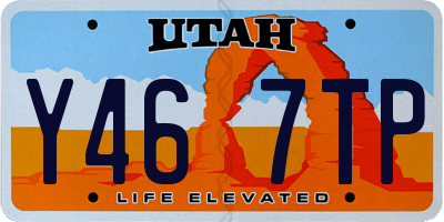 UT license plate Y467TP