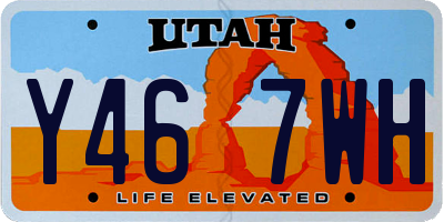 UT license plate Y467WH