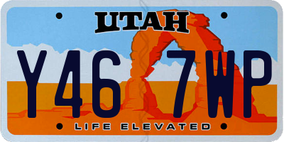 UT license plate Y467WP