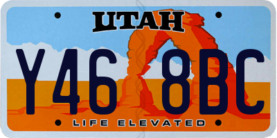 UT license plate Y468BC