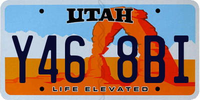 UT license plate Y468BI