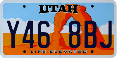 UT license plate Y468BJ