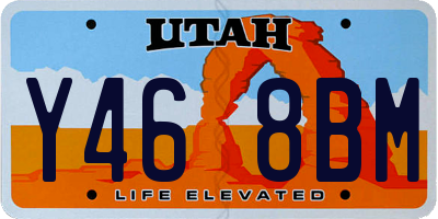 UT license plate Y468BM