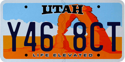 UT license plate Y468CT