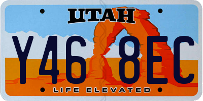 UT license plate Y468EC