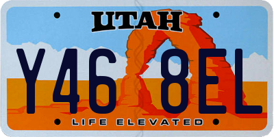UT license plate Y468EL