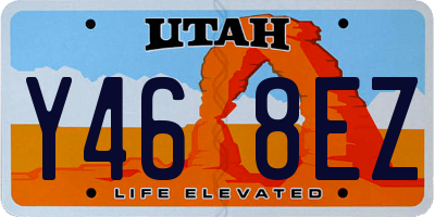 UT license plate Y468EZ