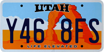 UT license plate Y468FS