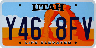 UT license plate Y468FV