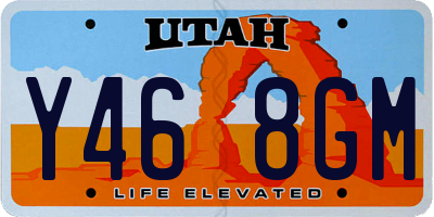 UT license plate Y468GM