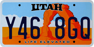 UT license plate Y468GQ