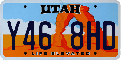 UT license plate Y468HD