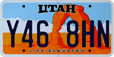 UT license plate Y468HN
