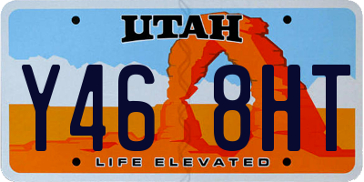 UT license plate Y468HT