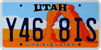 UT license plate Y468IS