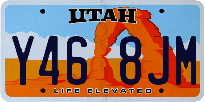 UT license plate Y468JM