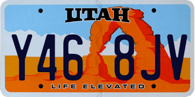 UT license plate Y468JV
